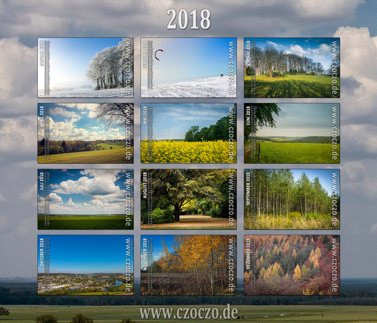 Kalender 2018 - https://czoczo.de